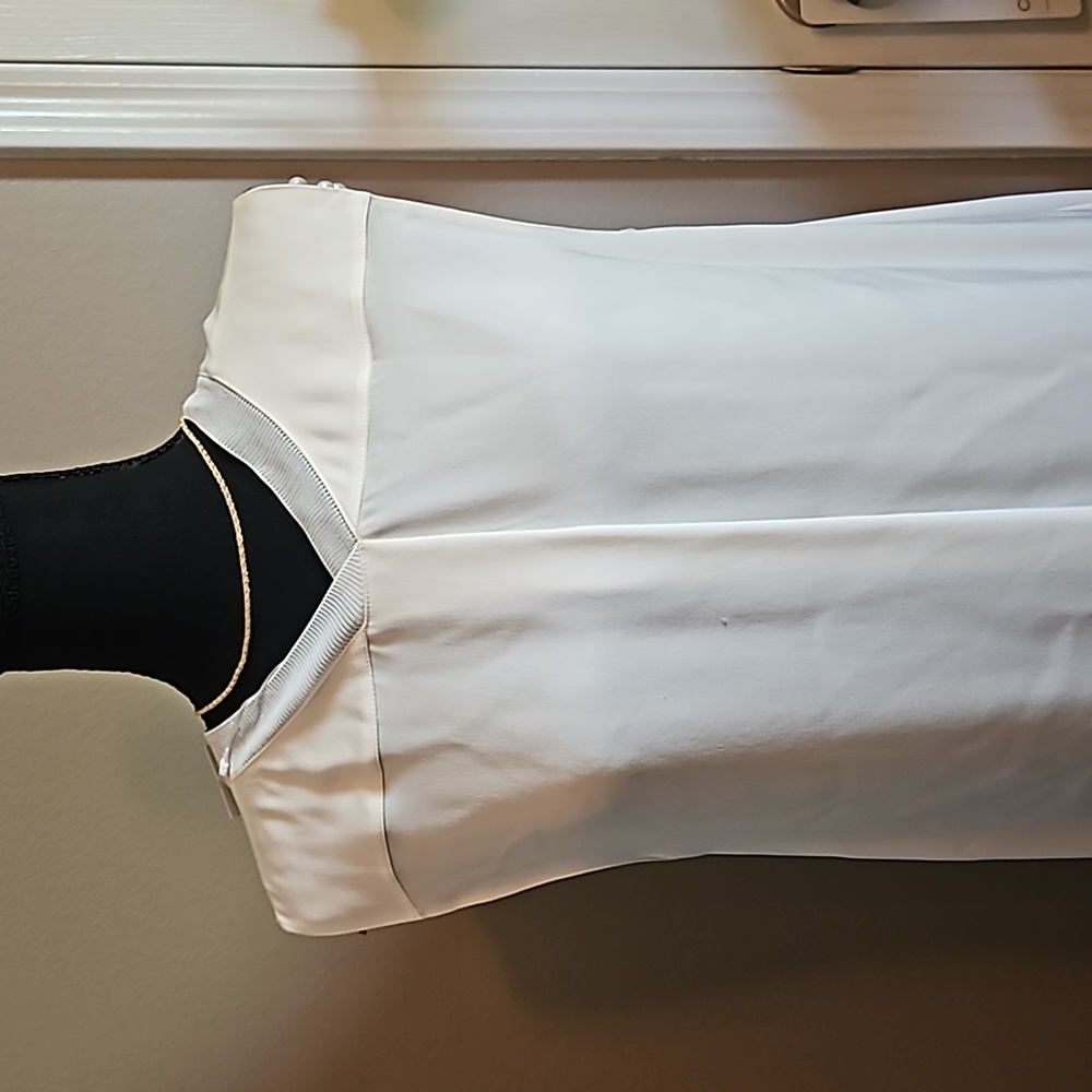 Vince White Sleeveless Top